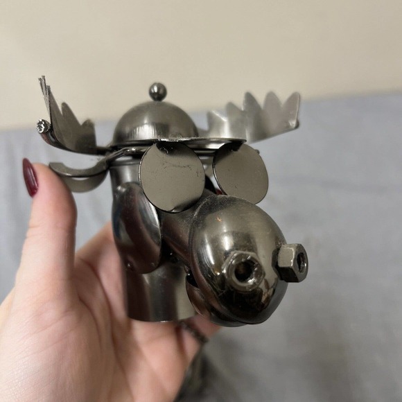 Pronto Innovations Metal Wine Holder Moose Hunter Bottle Caddy FS Bnfts Charity - Picture 7 of 8